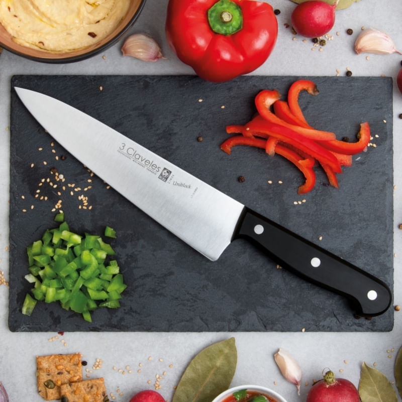 Cuchillo Chef Profesional 8'' 30 Cm Acero Inoxidable Gourmet - El