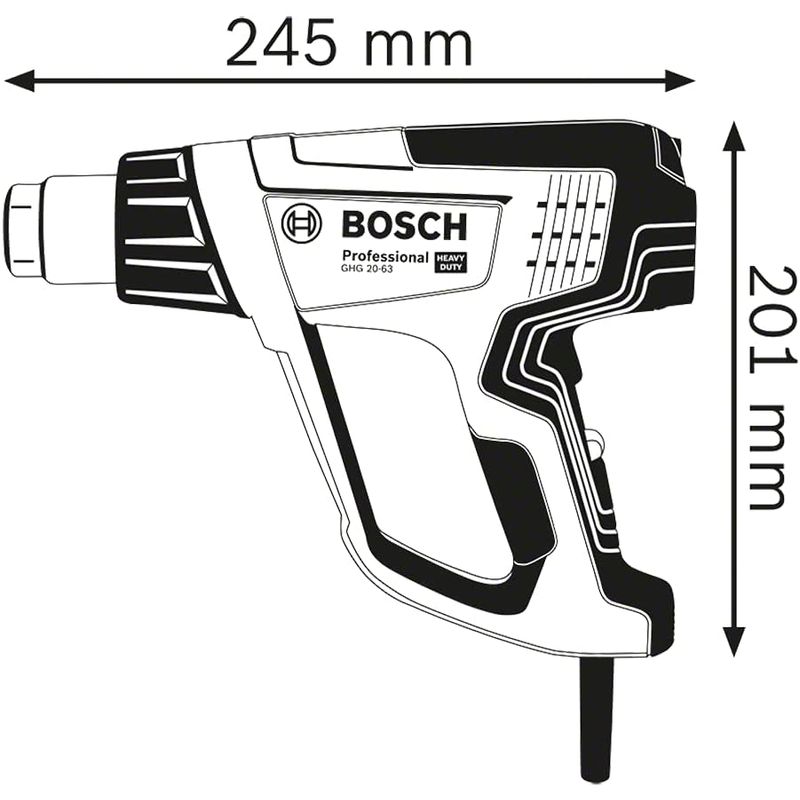Pistola de Aire Caliente GHG 20-63 Bosch