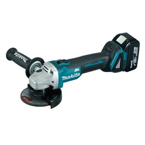 Esmeril Angular 4 1/2" + 2 Baterías Li-ion 3,0 Ah + Cargador Makita