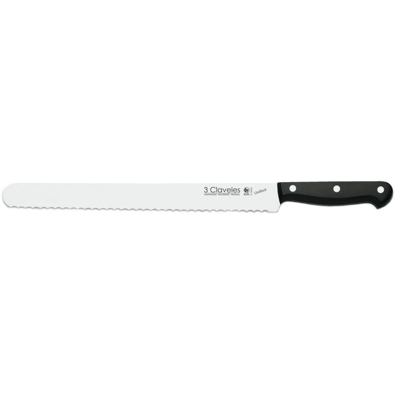 Cuchillo Fiambrero Inox/unibl 30cm #1145 (1144) 3 Claveles