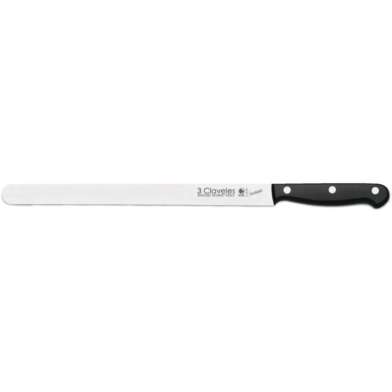 Cuchillo Fiambrero Inox/unibl 30cm #1142 3 Claveles