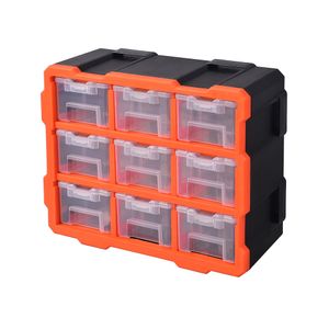 Caja Herramientas Plastica con Organizador 9 Modulos 320674 Tactix