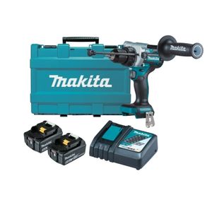 Taladro Percutor Inalámbrico 13mm + 2 Baterías + Cargador + Maleta de Transporte DHP486RTE Makita